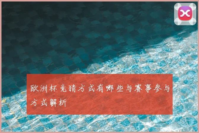 欧洲杯竞猜方式有哪些与赛事参与方式解析